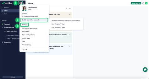Manage Your Account – Wrike Help Center.